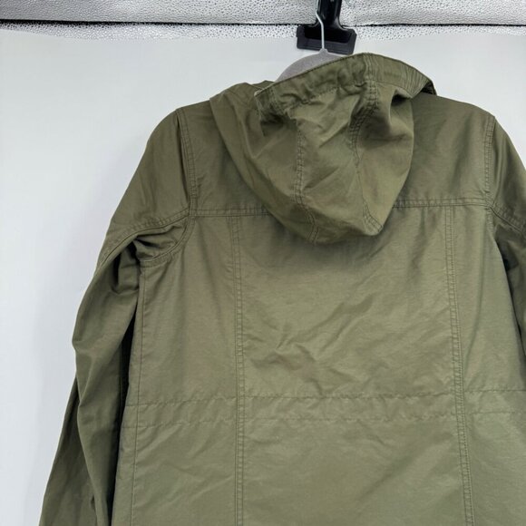 Eddie Bauer Jacket Womens Small olive Green  Full Zip Button Long Sleeve Fleece - Picture 11 of 14